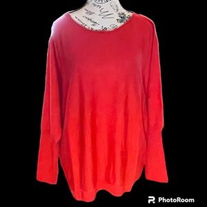 EILEEN FISHER 100% Merino Wool Round Neck Bat Wing Sweater Women’s Plus Size 1X